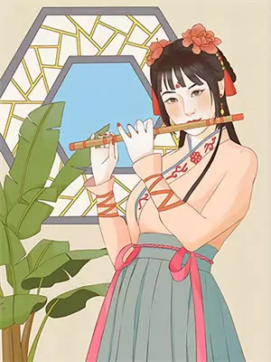 环卫工草帽带雨伞